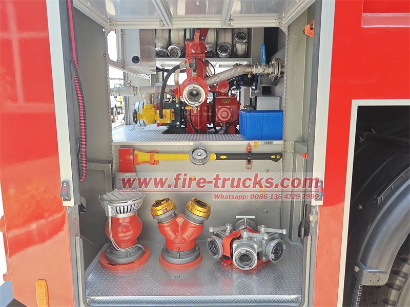 HOWO fire engine truck pump room HOWO fire engine truck pump room