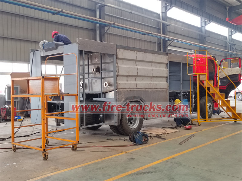 HOWO water foam firefighting truck on production HOWO water foam firefighting truck on production