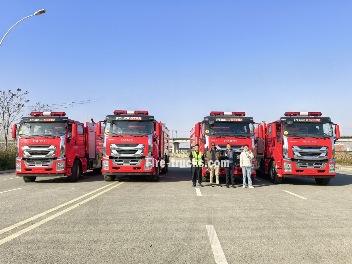 Chile CB10/140 Fire pump Foam Fire engine Isuzu model for export