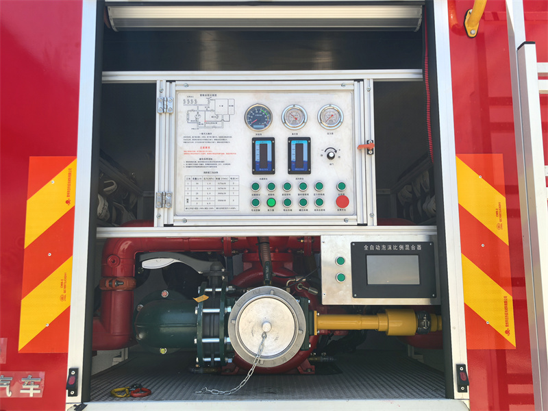 POWERSTAR firefighting truck pump room