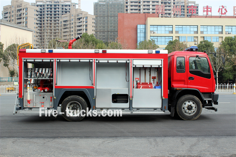 Albania Isuzu FVR GIGA 6m³ foam water fire truck