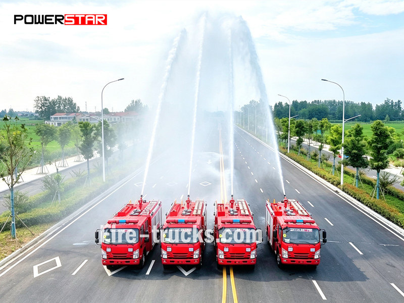 ISUZU 700P 5000L water foam fire truck