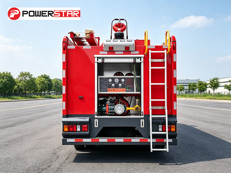 Foam fire fighting vehicle firefighting equipment