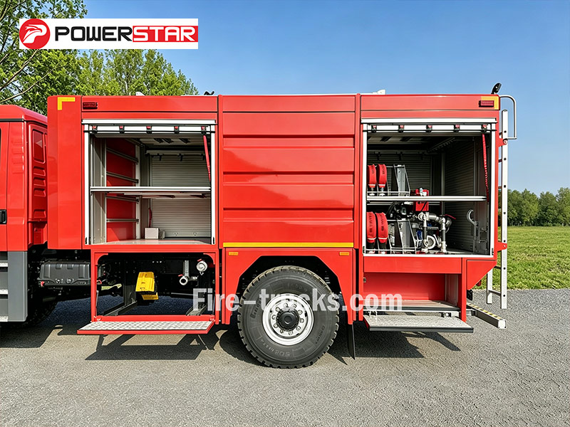 Foam fire fighting vehicle firefighting equipment
