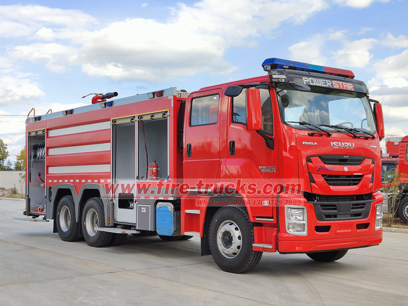 Het doel van standaard brandbestrijdingsuitrusting op ISUZU-brandweerwagens