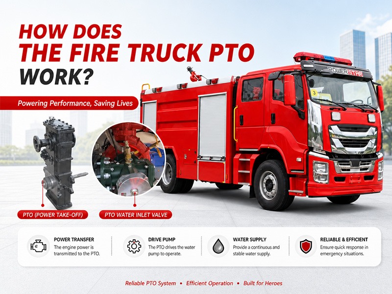 Hoe werkt de PTO (vermogensafname) van een brandweerwagen?