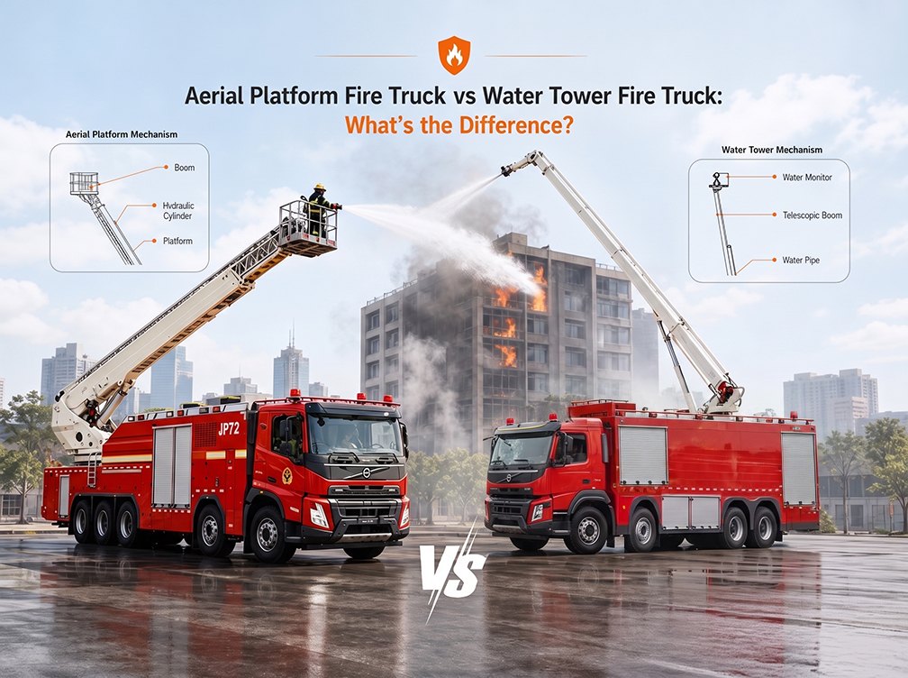 Hoogwerker-brandweerwagen versus watertoren-brandweerwagen: wat is het verschil?