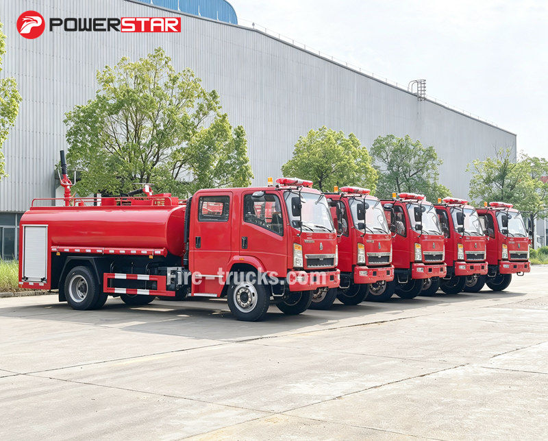 HOWO 6cbm noodschuimbrandweer- en reddingswagen