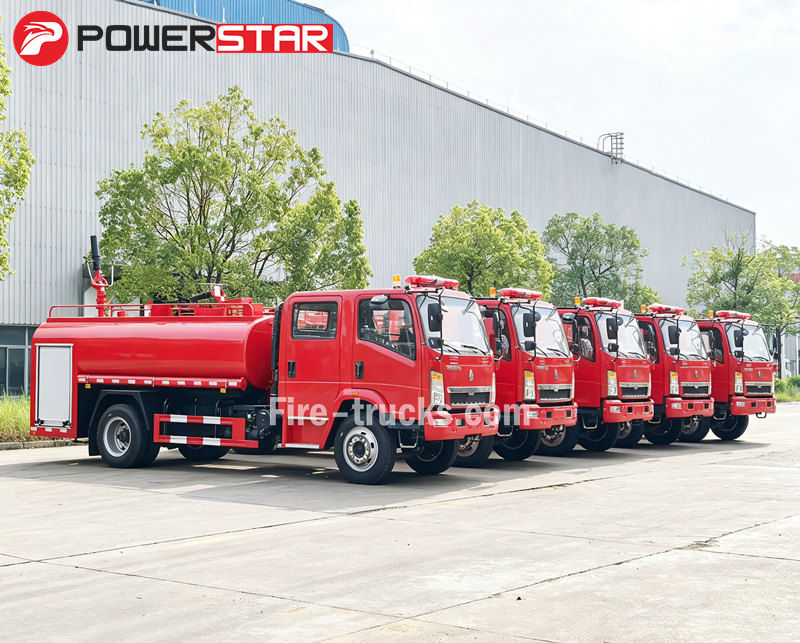 HOWO 6cbm noodschuimbrandweer- en reddingswagen